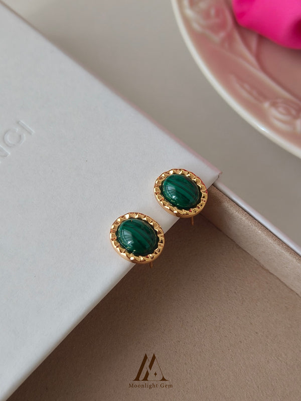 Malachite Earrings